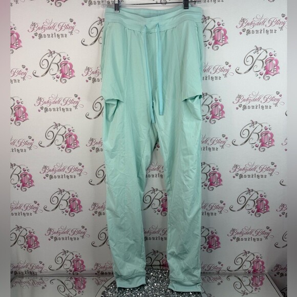 Fila Pants - Fila pants joggers cuff hem bottom Light blue mint Green Women's Joggers comfy